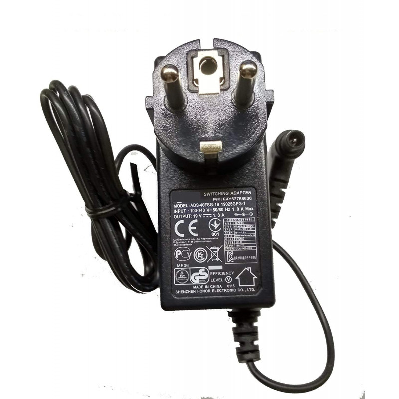 Original power supply for LG monitor 19V, 1.3A, 25W (6.5*4.4 with center pin)