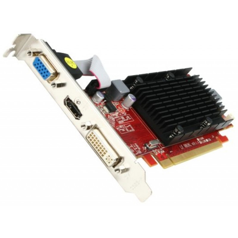 БУ Відеокарта Powercolor Radeon HD5450 512MB GDDR3, 64 біт, 650/1334 МГц, VGA, DVI, HDMI (AX5450)