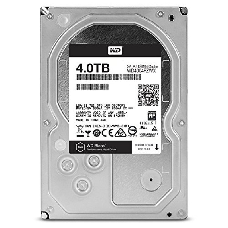 БУ Жесткий диск 4 ТБ Western Digital (для ПК, 3.5", 7200 об/мин, 128 МБ, SATAIII, WD4004FZWX)