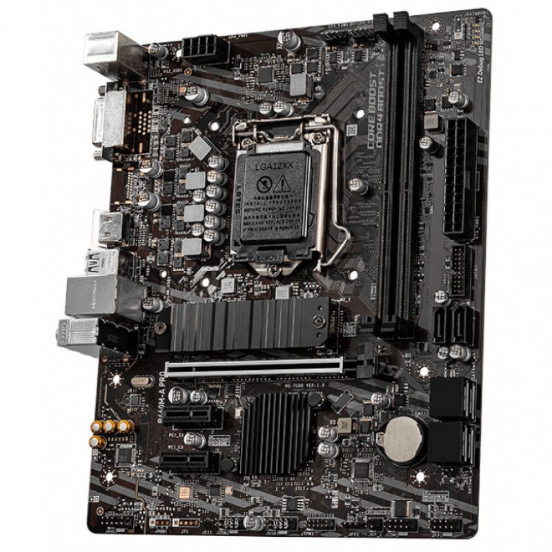 БУ Материнська плата s1200, MSI B460M-A PRO (2xDDR4, Intel B460, PCI-Ex16x1, DVI, HDMI, microATX)