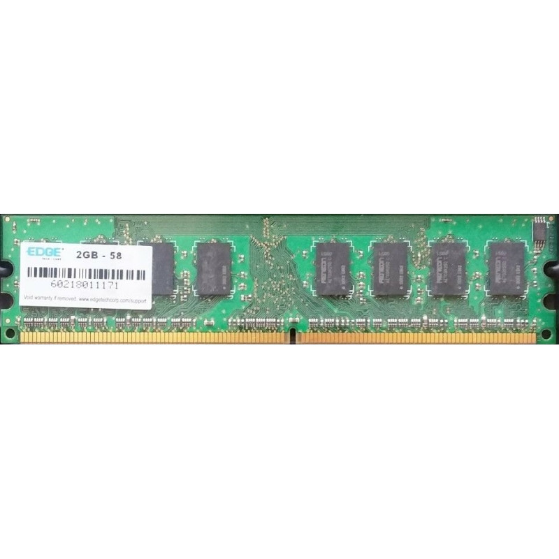 БУ Оперативная память 2 ГБ, DDR2, EDGE (для настольных ПК, 800 МГц, 1.8, CL6, 2GB-58)