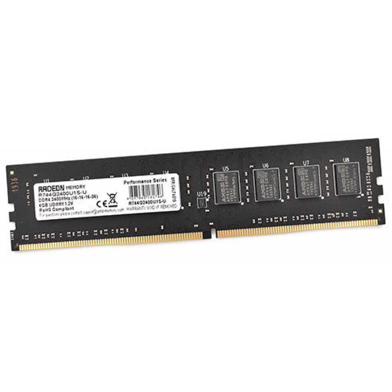 БУ Оперативна пам`ять 16 ГБ, DDR4, AMD (для настільних ПК, 2400 МГц, 1.2, CL16, R7416G2400U2S-U)