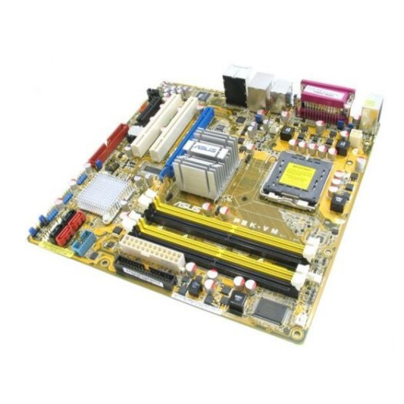 Used Motherboard s775, ASUS P5K-VM (4xDDR2, Intel G33, PCI-Ex16x1, VGA, ATX)