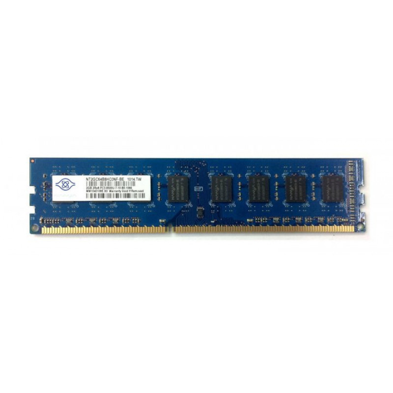БУ Оперативна пам`ять 2 ГБ, DDR3, Nanya (для настільних ПК, 1066 МГц, 1.5 В, CL7, NT2GC64B8HC0NF-BE
