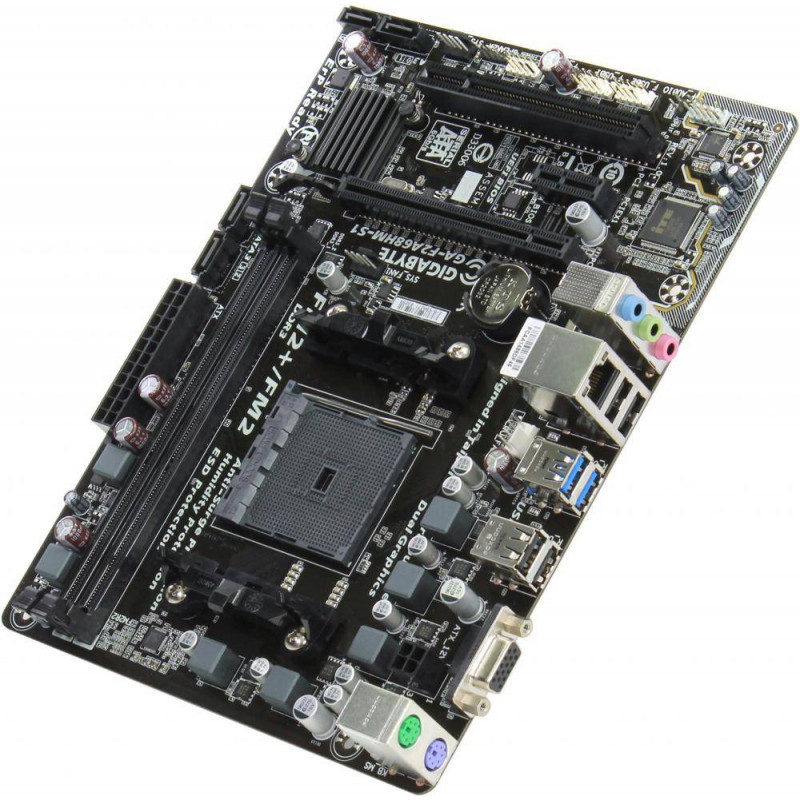 БУ Материнская плата sFM2/FM2+, Gigabyte GA-F2A68HM-S1 (2xDDR3, AMD A68H, PCI-Ex16x1, VGA, microATX)