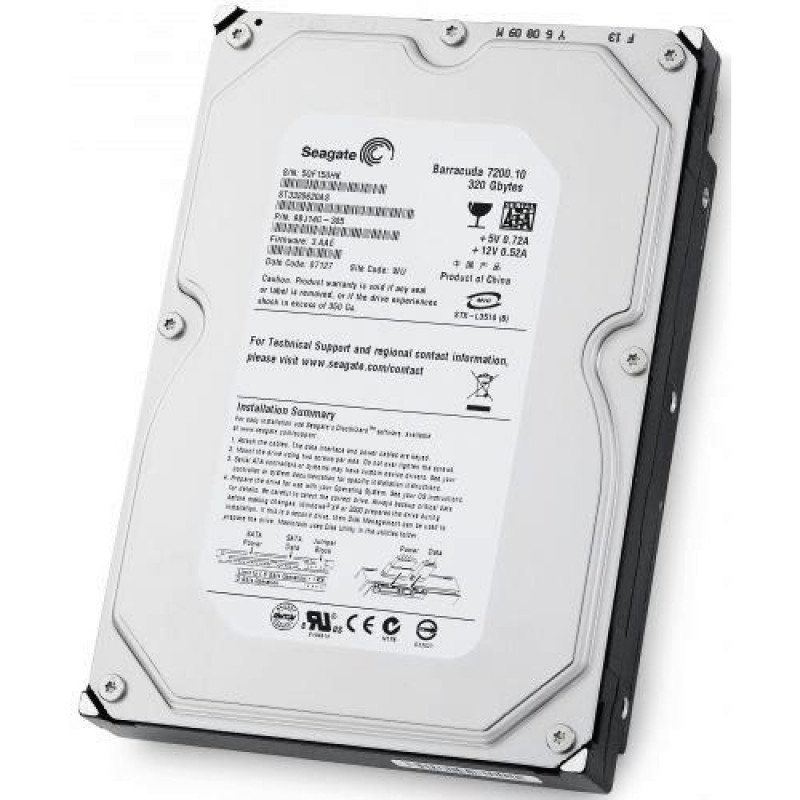 Used Hard drive 320 GB Seagate (3.5", 7200 rpm, 16 MB, SATAII, ST3320620AS)