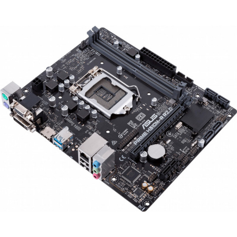 Used Motherboard s1151, ASUS PRIME H310M-R R2.0 (2xDDR4, Intel H310, PCI-Ex16x1, VGA, DVI, HDMI