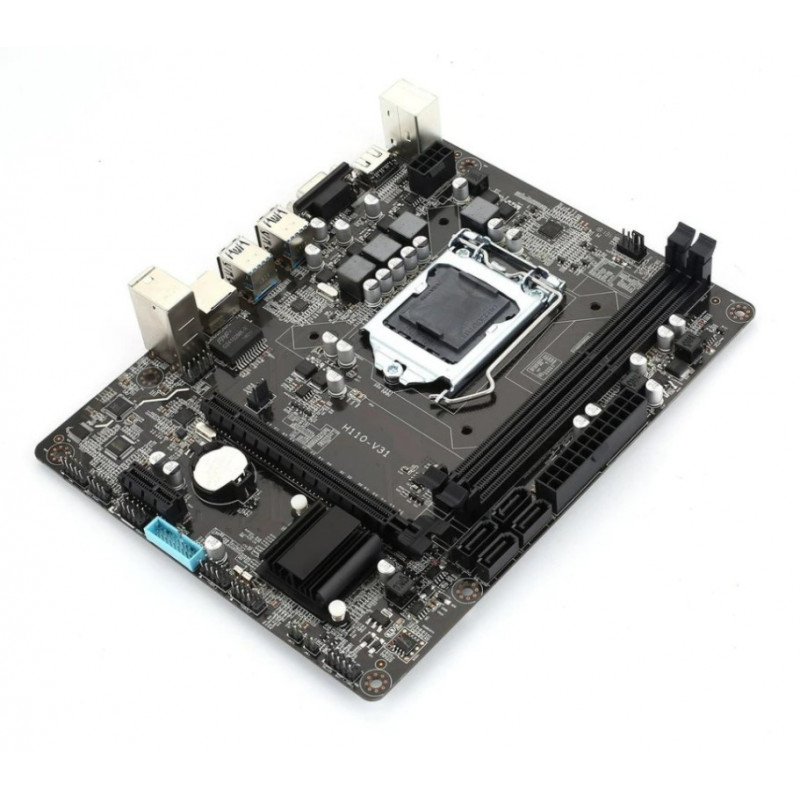 БУ Материнская плата s1151, Huanan H110-V31 (2xDDR3, Intel H110, PCI-Ex16x1, VGA, HDMI, microATX)