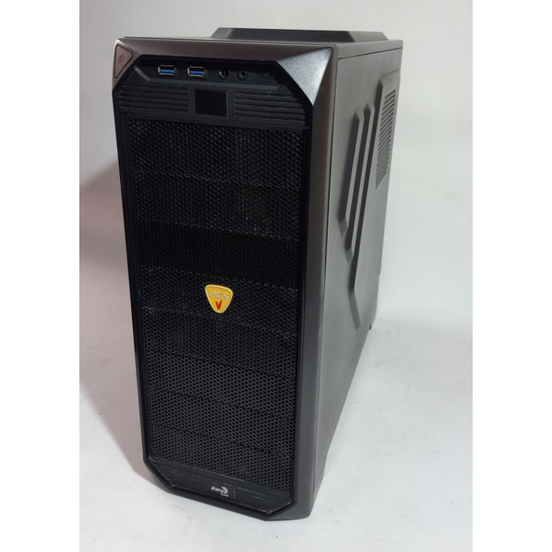 Aerocool PGS VS-92 Black Edition Case, 455x460x200, without PSU (bottom) ATX