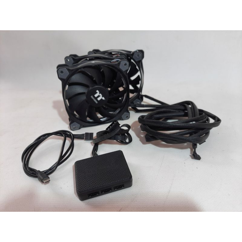 Used Fan (set of 3) Thermaltake Riing Plus 12 RGB