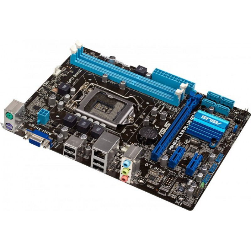 Used Motherboard s1155, ASUS P8H61-M LX3 PLUS R2.0 (2xDDR3, Intel H61, PCI-Ex16x1, VGA, microATX