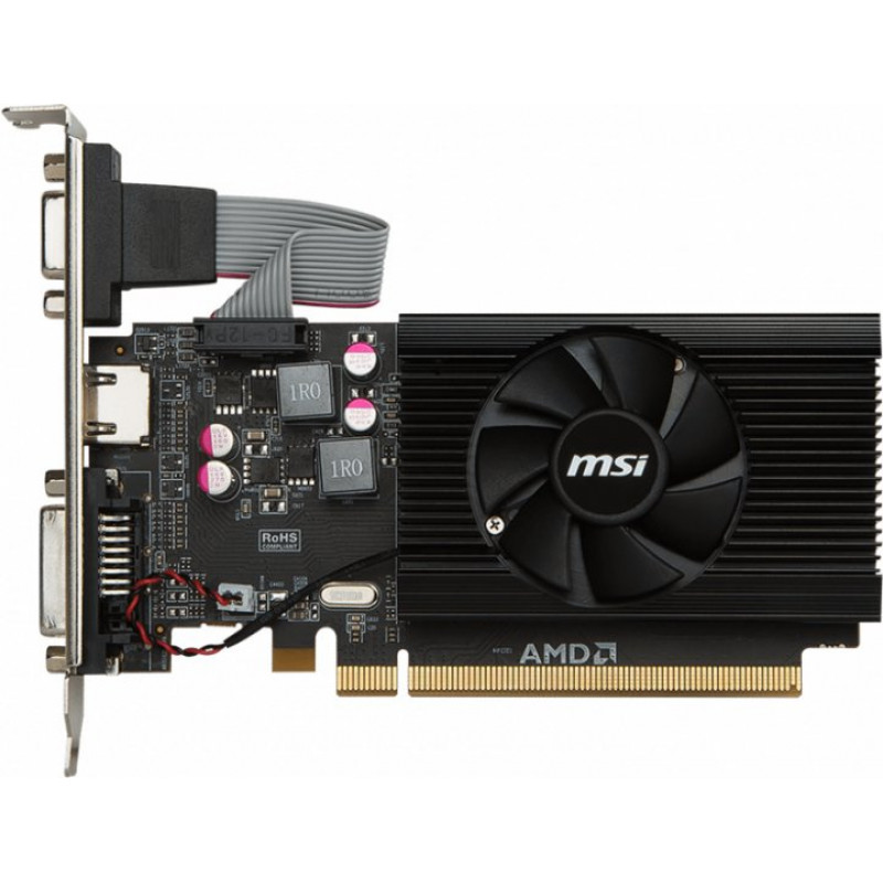 БУ Відеокарта MSI Radeon R7 240 1GB GDDR3, 64 біт, 600/1600 МГц, VGA, DVI, HDMI