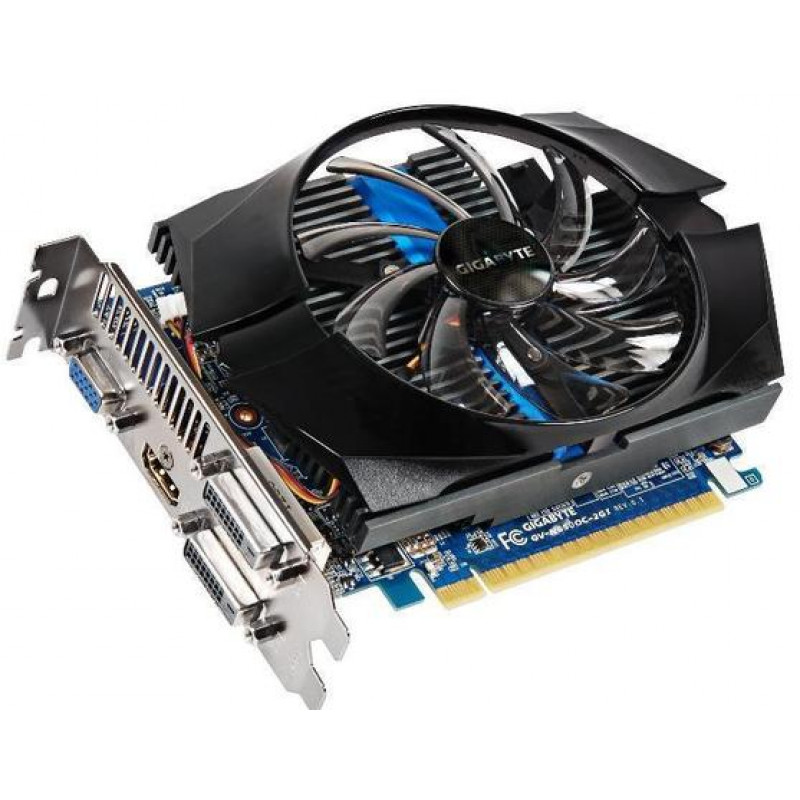 Відеокарта Gigabyte PCI-Ex GeForce GTX 650 OC 2GB GDDR5, 128 біт, 1110/5000 МГц, VGA, 2хDVI, HDMI