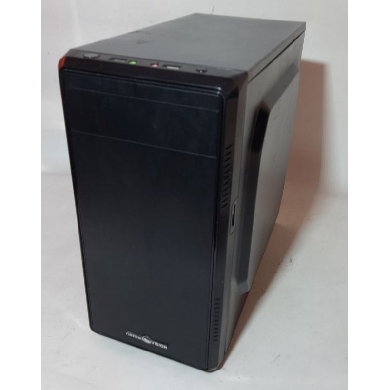 Green Vision GV-CS Case, 387x354x175, without PSU (top) mATX