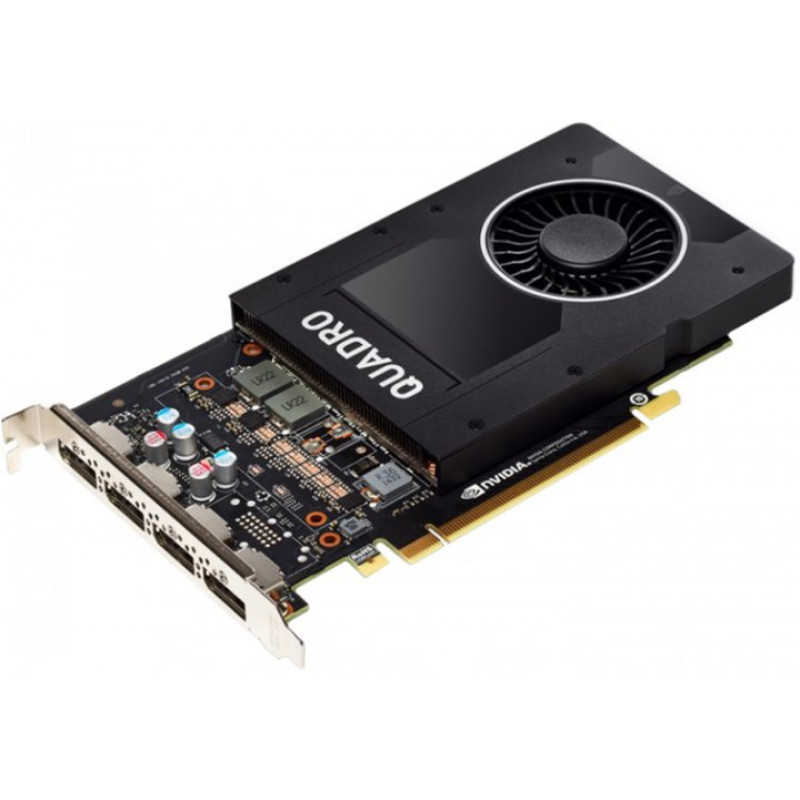 Used Video card PNY NVIDIA Quadro P2200 5GB GDDR5X, 160 bit, 1493/10024 MHz, 4xDisplayPort v1.4