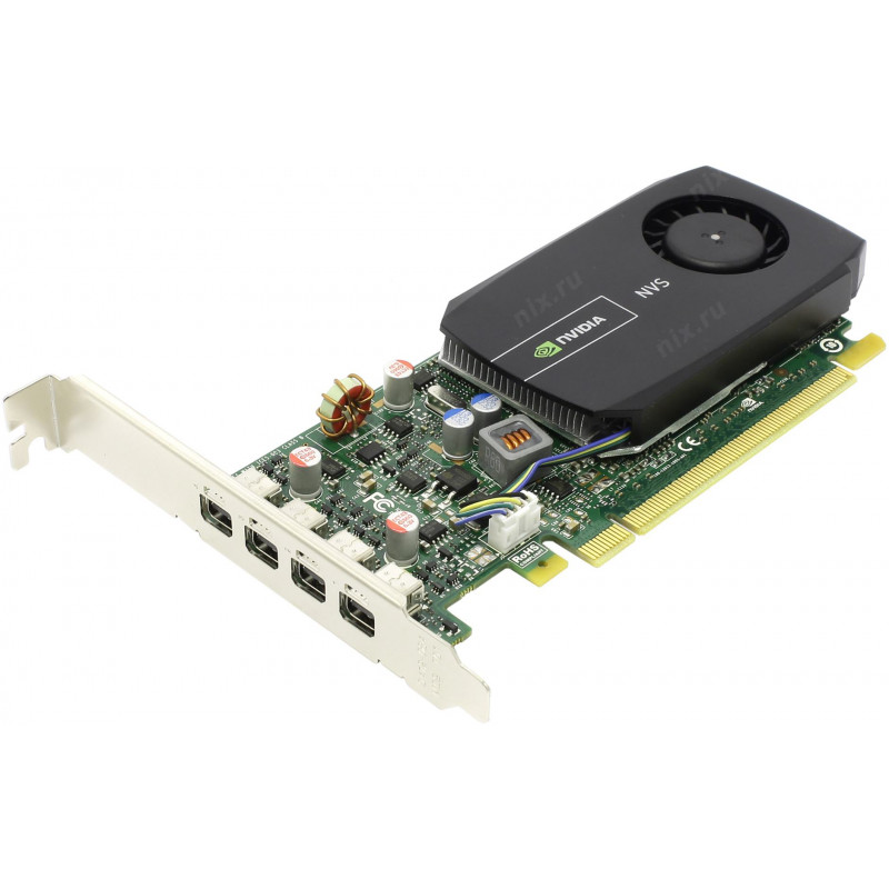 БУ Видеокарта PNY NVIDIA NVS 510 2GB GDDR3, 128 бит, 850/1800 МГц, 4xminiDisplayPort