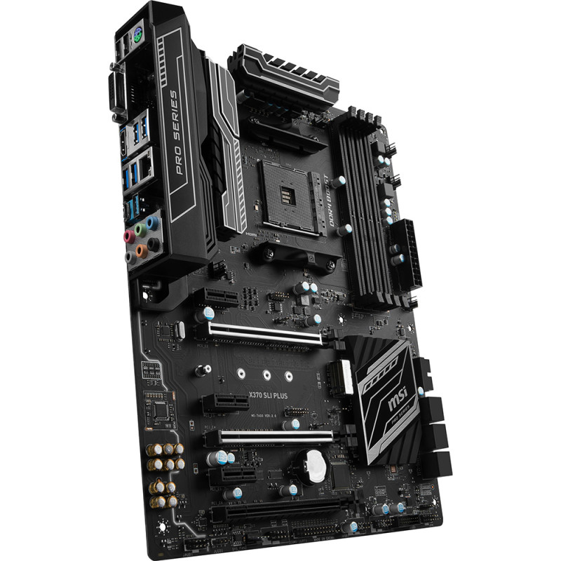 БУ Материнська плата sAM4, MSI X370 SLI Plus (4xDDR4, AMD X370, PCI-Ex16x3, DVI, HDMI, ATX)