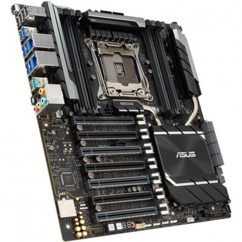 БУ Материнская плата s2066, ASUS WS X299 SAGE (8xDDR4, Intel X299, PCI-Ex16x7, CEB (E-ATX))