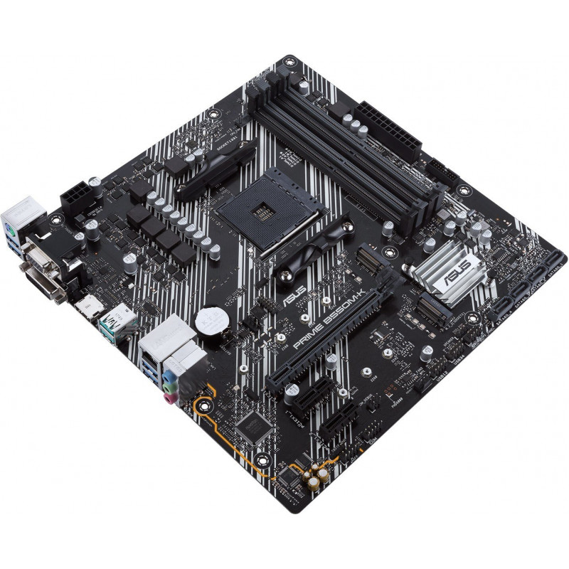 Used Motherboard sAM4, ASUS PRIME B550M-K (4xDDR4, AMD B550, PCI-Ex16x1, VGA, DVI, HDMI, microAT
