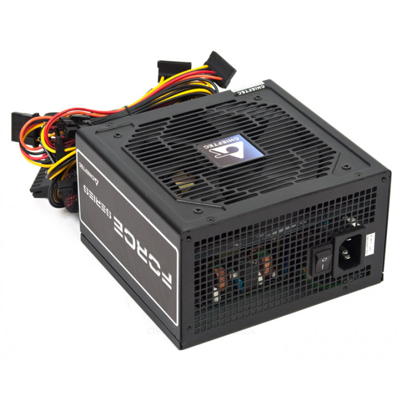 БУ Блок живлення 500 Вт Chieftec, 24+4+4 pin, живлення відеокарти - 2x(6+2pin), , ATX, CPS-500S