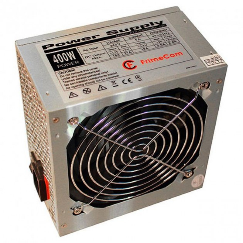 БУ Блок питания 400 Вт FrimeCom, 24+4 pin, питание видеокарты - Нет, 120 мм, ATX, SM400BL-12F