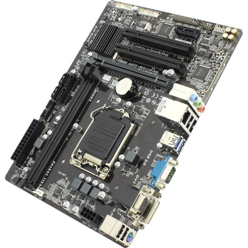 БУ Материнська плата s1151, Gigabyte GA-H110M-S2PV (2xDDR4, Intel H110, PCI-Ex16x1, VGA, DVI, microA