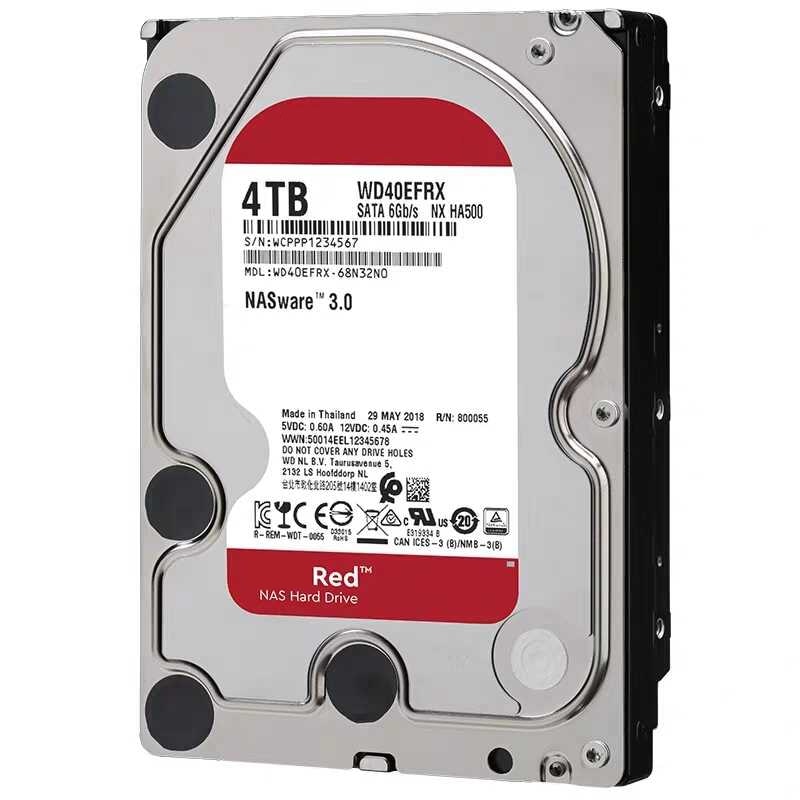 Used Hard drive 4 TB Western Digital (3.5", 5400 rpm, 64 MB, SATAIII, WD40EFRX)