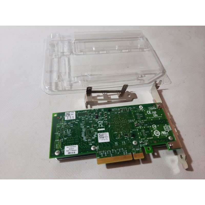 Серверная сетевая карта Dell (Intel) X520-DA2, PCIe x8, 2-port 10Gb Ethernet (SFP+)