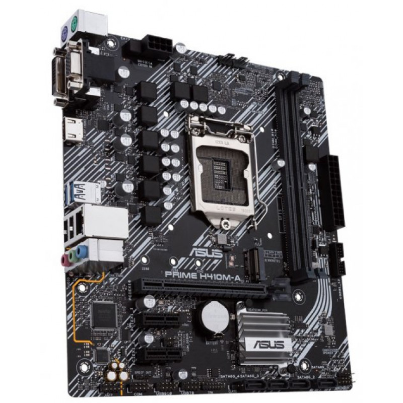 Used Motherboard s1200, ASUS PRIME H410M-A (2xDDR4, Intel H410, PCI-Ex16x1, VGA, DVI, HDMI, micr