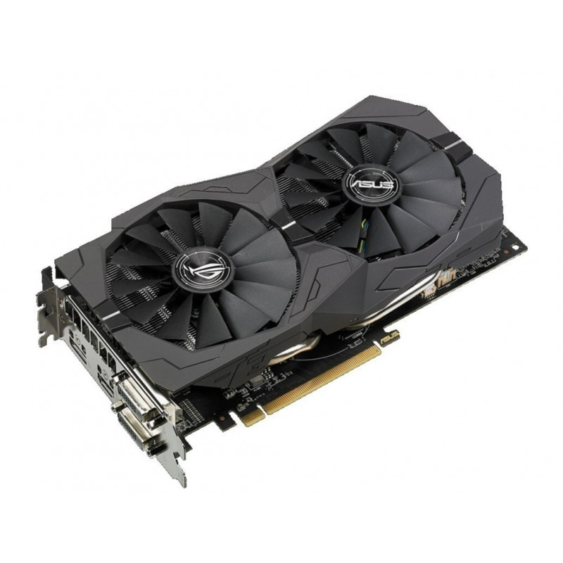 Видеокарта Asus Radeon RX 570 ROG Strix OC, 4 ГБ GDDR5, 256 бит, 1310/7000 МГц, DVI, HDMI, DPort