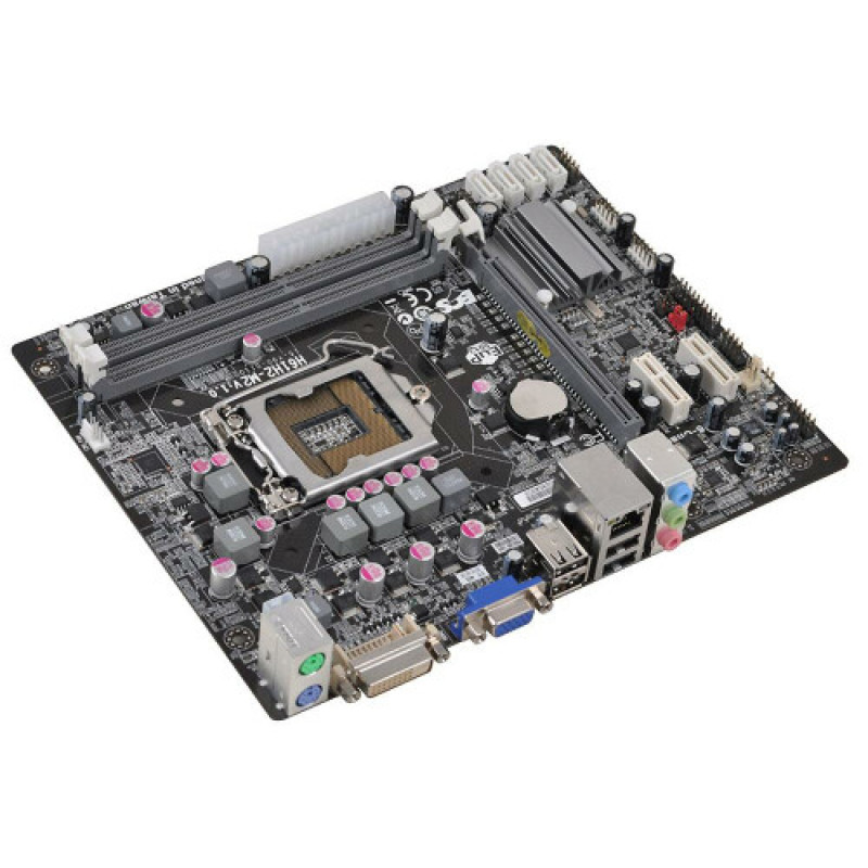 БУ Материнська плата s1155, ECS H61H2-M2 (2xDDR3, Intel H61, PCI-Ex16x1, VGA, DVI, microATX)