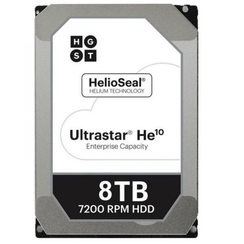 Used Hard drive 8 TB HGST Ultrastar He10 (3.5", 7200 rpm, 256 MB, SATAIII, HUH721008ALE600)