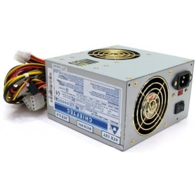 БУ Блок питания 360 Вт Chieftec, 24+4 pin, питание видеокарты - Нет, 80 мм, ATX, HPC-360-102