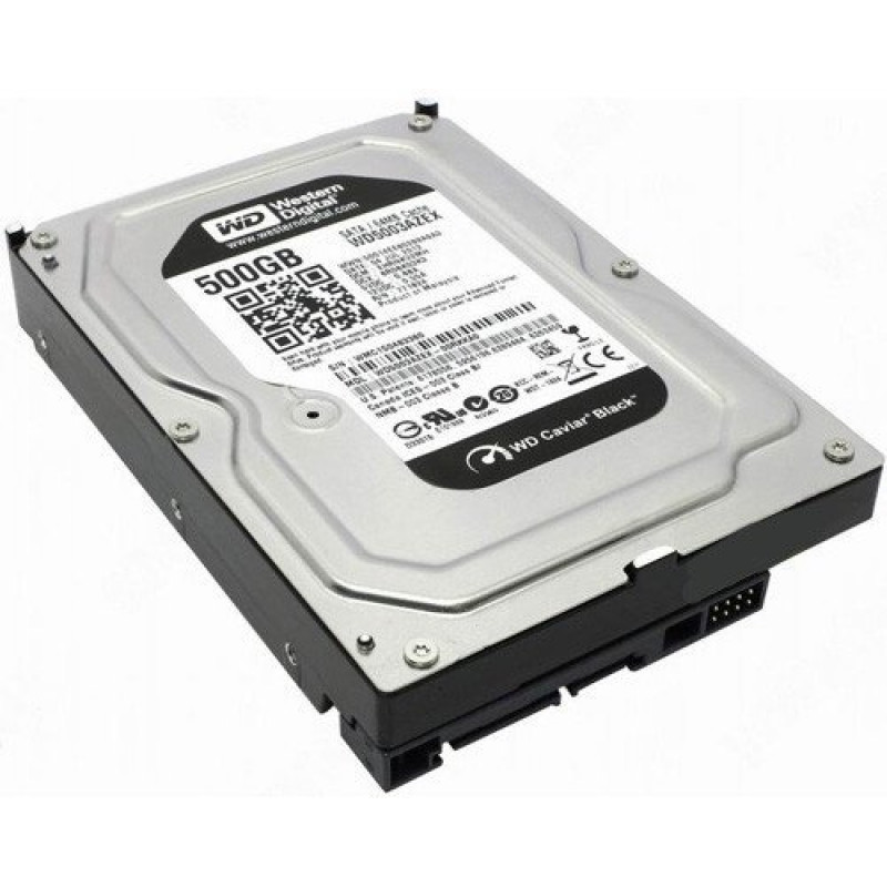 Used Hard drive 500 GB Western Digital (3.5", 7200 rpm, 64 MB, SATAIII, WD5003AZEX)