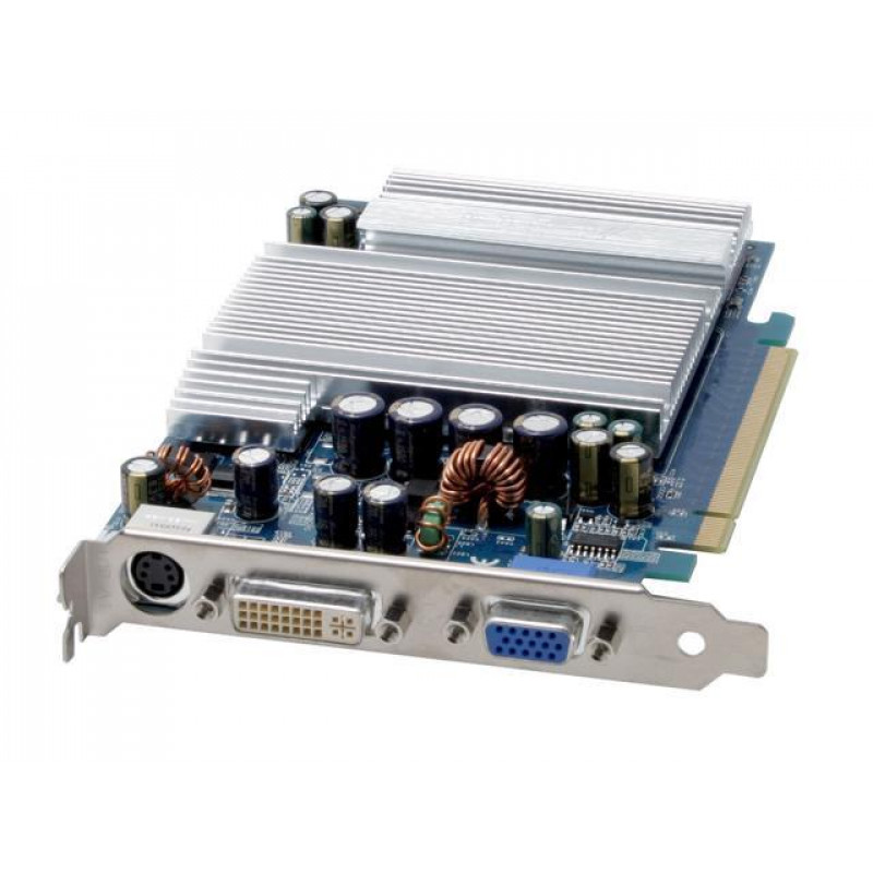 БУ Відеокарта ASUS GeForce 6600 (256 МБ, GDDR3, 128 біт, 300/500 МГц, VGA, DVI, EN6600LE/Silencer/TD
