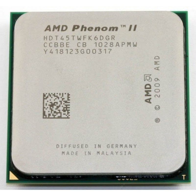 БУ Процесор AM3 AMD Phenom II X6 1045T, 2,8-3,2 МГц, 6-6 core, Ні, 95W