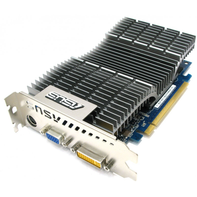 ASUS GeForce 9400 GT Video Card (512 MB, GDDR2, 128 bit, 550/800 MHz, VGA, DVI, EN9400GT SILENT/H)