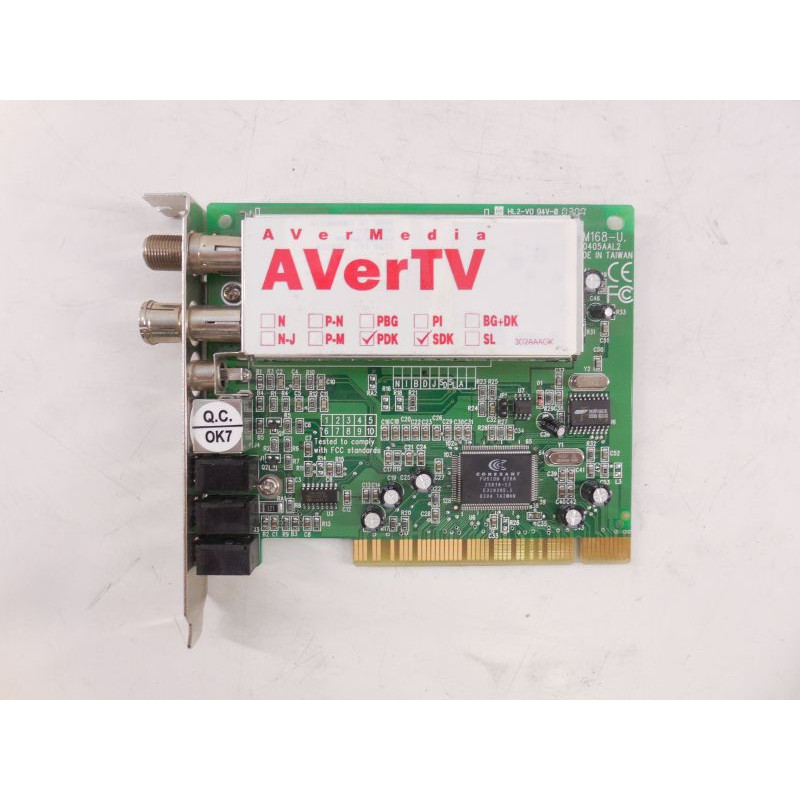 Used Analog TV tuner PCI, AVerMedia AVerTV 203