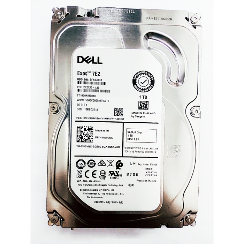 Used Hard drive 1 TB Seagate (3.5", 7200 rpm, 64 MB, SATAIII, ST1000NM0018)