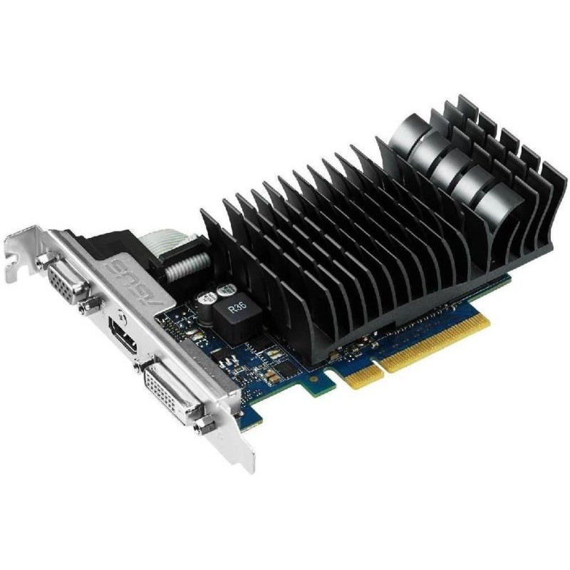 БУ Відеокарта ASUS GeForce GT710 (1 ГБ, GDDR3, 64 біт, 954/1800 МГц, VGA, DVI, HDMI, 710-1-SL