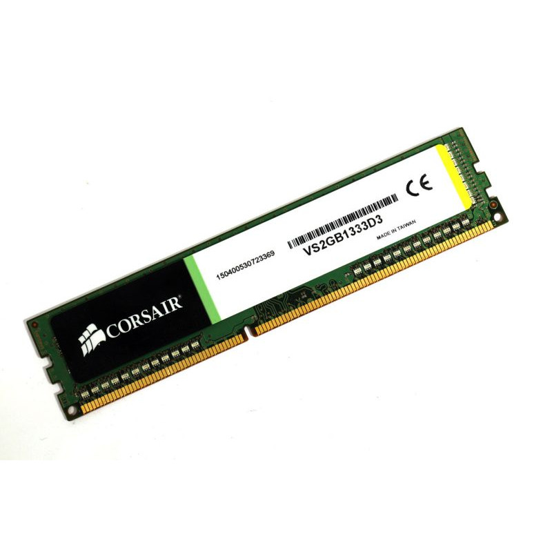 БУ Оперативная память 2 ГБ, DDR3, для ПК, Corsair (1333 МГц, 1.5 В, CL6, VS2GB1333D3)