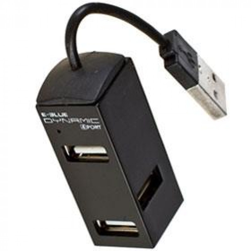 Used Hub USB 2.0 E-BLUE Dynamic EHB036, 4 ports