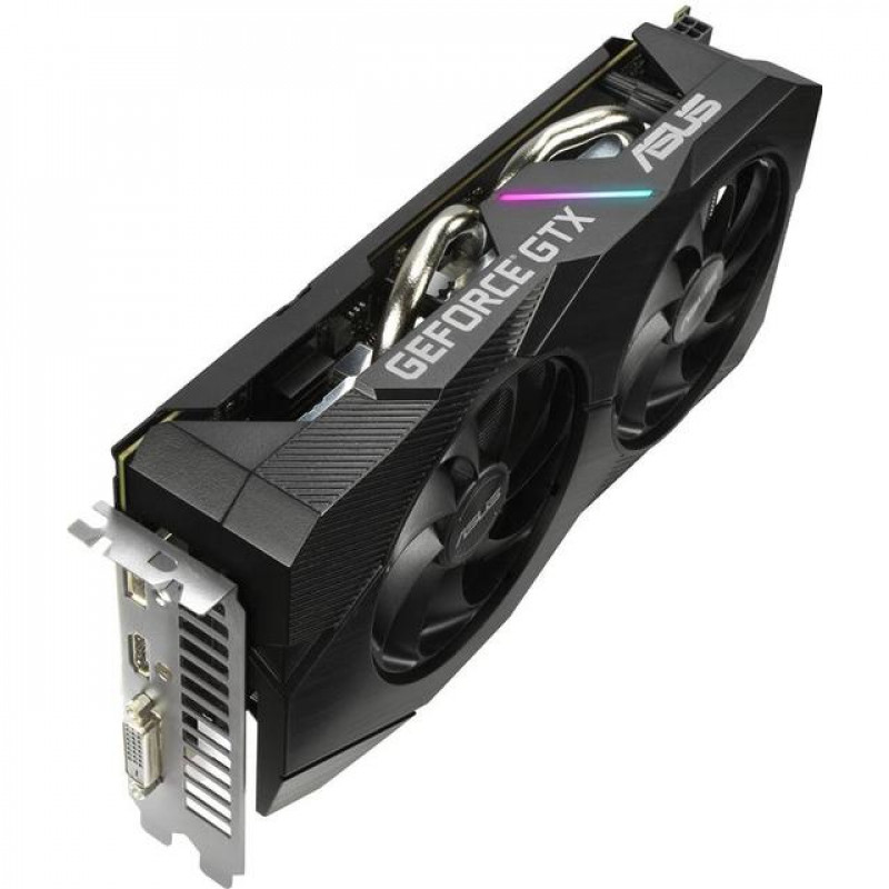 ASUS GeForce GTX 1660 6GB GDDR5 192-bit 1500/8002MHz DVI HDMI DPort DUAL-GTX