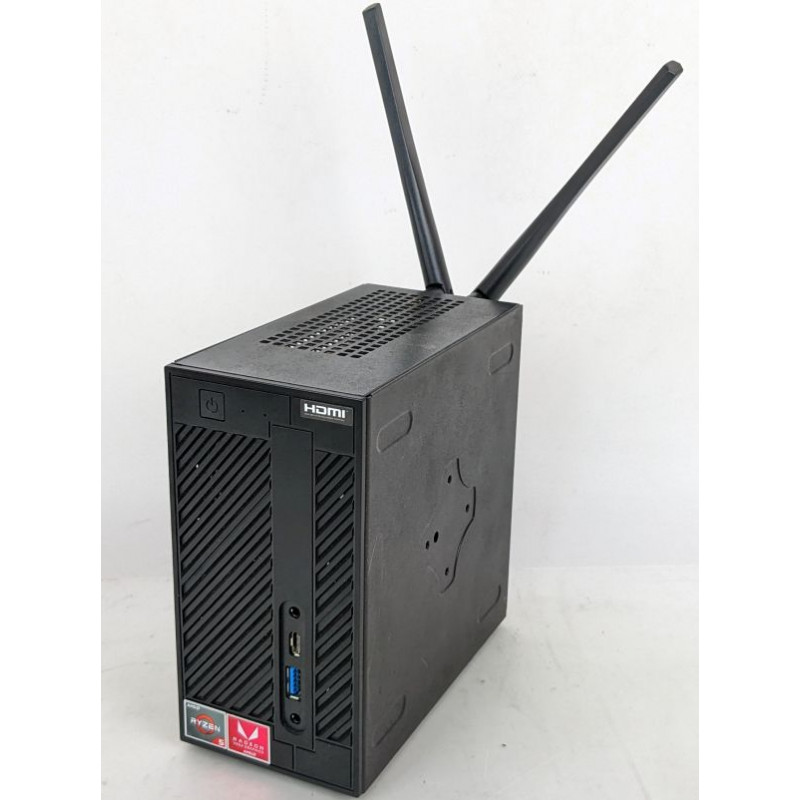 ASRock DeskMini A300 Computer, Ryzen 5 3400GE (3.3 GHz) 8Gb DDR4, Radeon Vega, Wi-Fi, 128Gb SSD