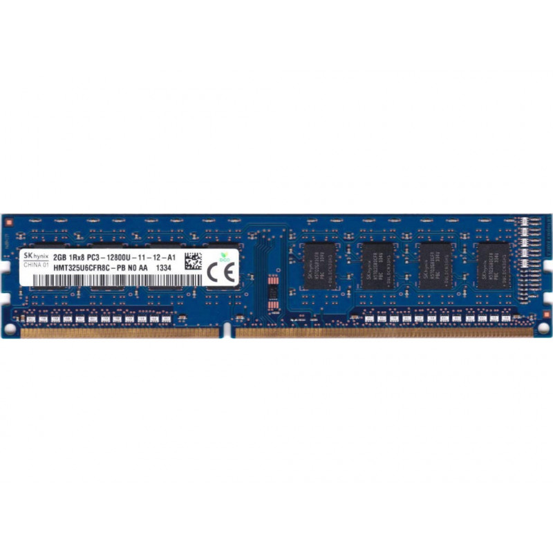 БУ Оперативная память 2 ГБ, DDR3, для ПК, Hynix (1600 МГц, 1.5 В, CL11, HMT325U6CFR8C-PB)