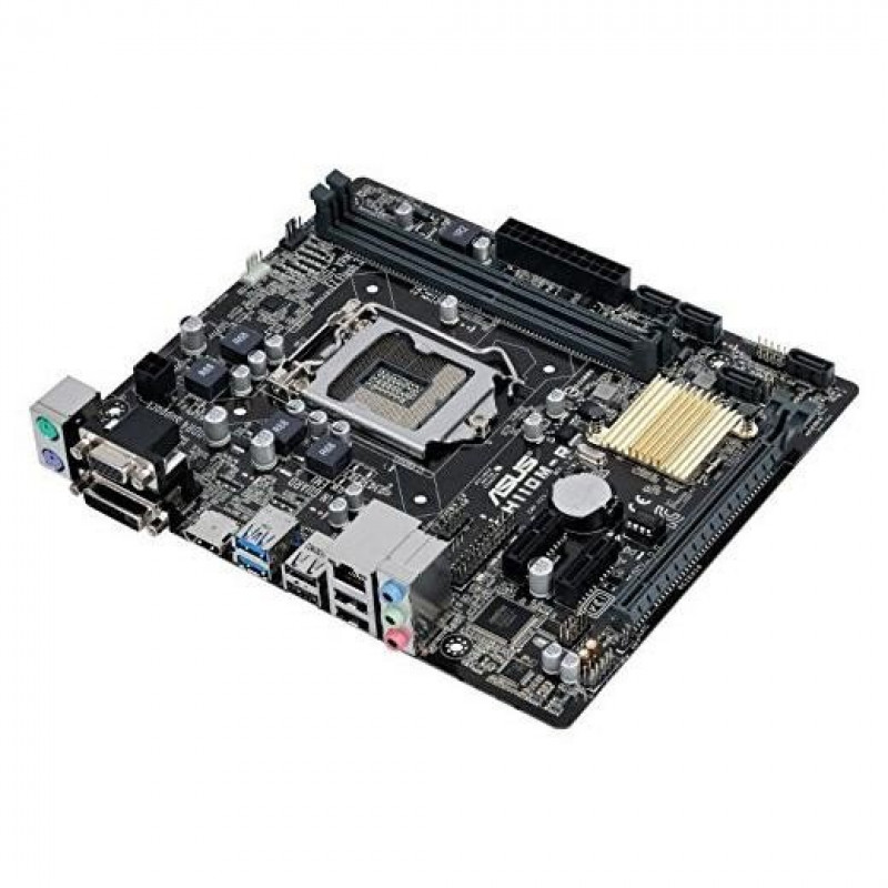Used Motherboard s1151, ASUS H110M-R/C/SI (2xDDR4, Intel H110, PCI-Ex16x1, VGA, DVI, HDMI, micro
