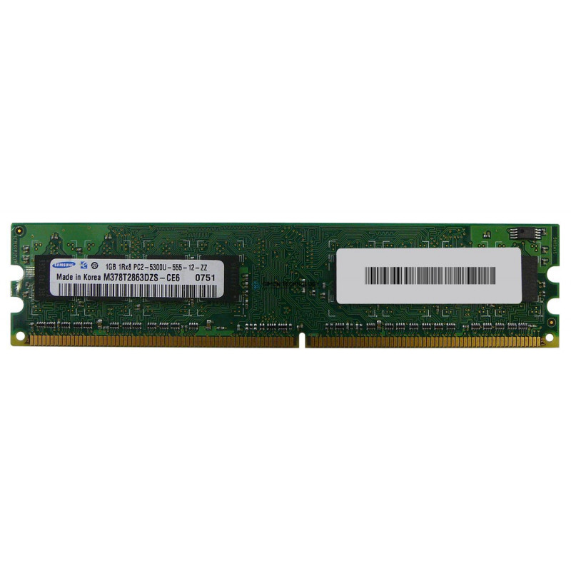 БУ Оперативна пам`ять 1 ГБ, DDR2, для ПК, Samsung (667 МГц, 1.8 В, CL5, M378T2863DZS-CE6)