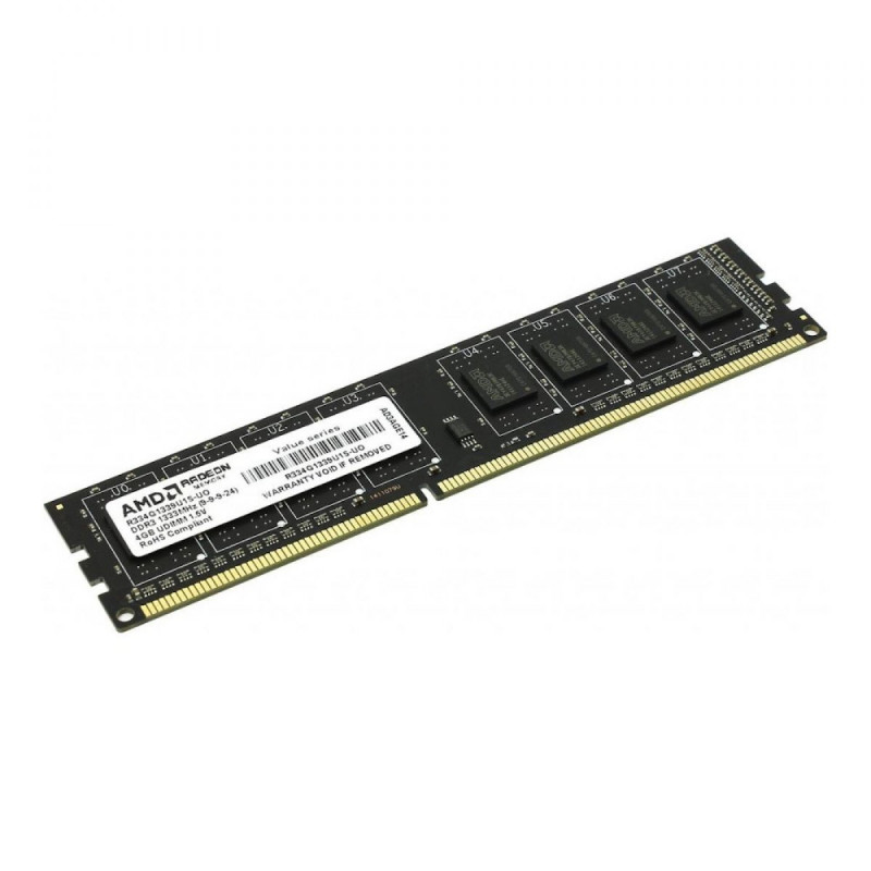 БУ Оперативная память 4 ГБ, DDR3, для ПК, AMD (1333 МГц, 1.5 В, CL9, R334G1339U1S-UO)