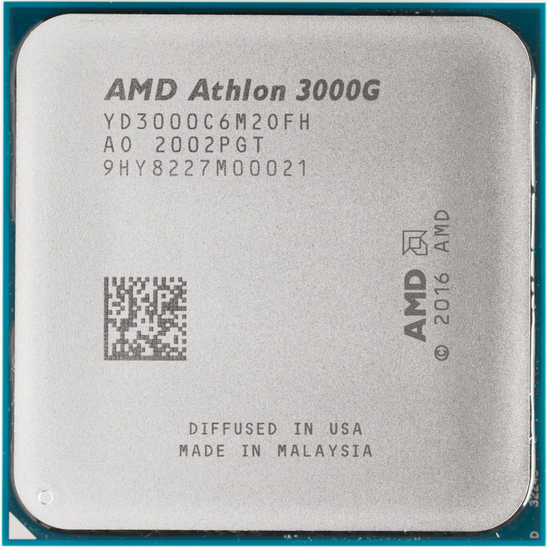 БУ Процессор sAM4 AMD Athlon 3000G, 3,5-3,5 МГц, 2-4 core, AMD Radeon Vega 3, 35W