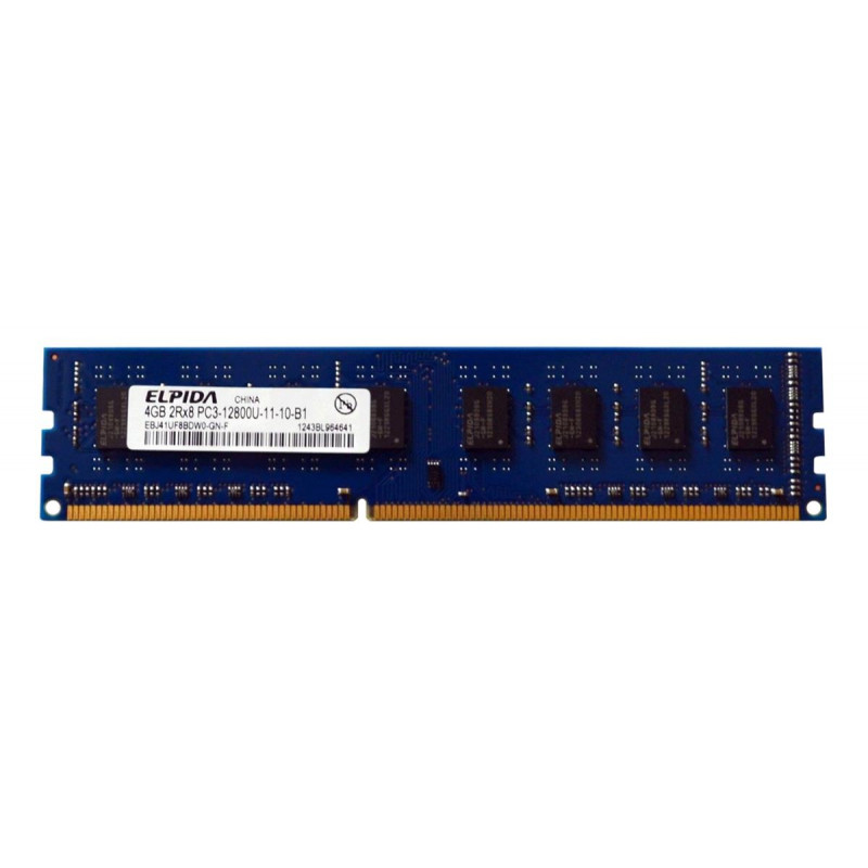 БУ Оперативная память 4 ГБ, DDR3, для ПК, Elpida (1600 МГц, 1.5 В, CL11, EBJ41UF8BDW0-GN-F)